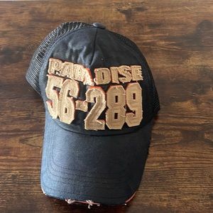 Paradise distressed baseball cap